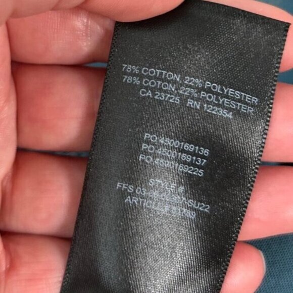 Aritzia Tna Cozy Fleece Boyfriend Sweat Short 6” High Rise Waist Size Small blue - Picture 8 of 10